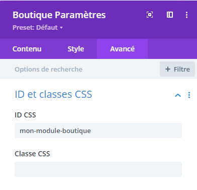 id-et-classes-css personnaliser-le-texte-sur-divi