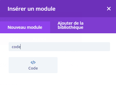 inserer-un-module-code