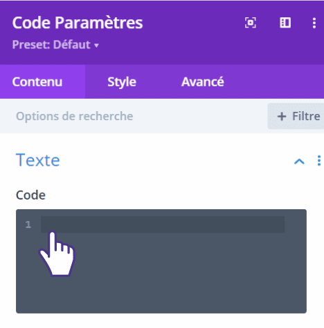 code-parametres-divi